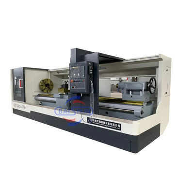 Hard Guideway Spindel Bohr 52mm Horizontales Flachbett CNC Drehmaschine
