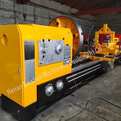 Große Spindelbohrung 105 mm Horizontale manuelle Drehmaschine 6 Meter Universaldrehmaschine