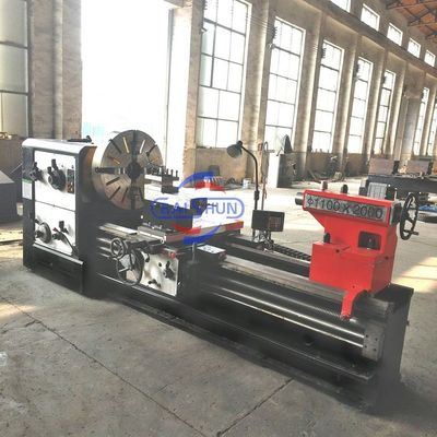 Manuelle Drehmaschine Groß-Hauptwelle Loch Universal Horizontale Metalldrehmaschine