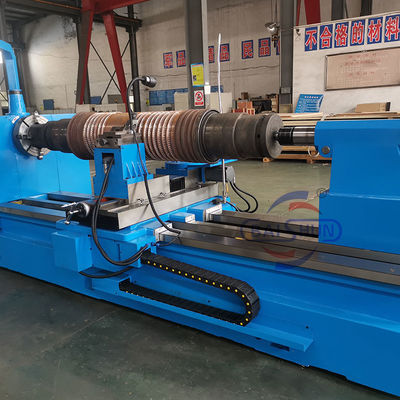 Stahlrolle Cnc-Rolle Dreh- und Kerbe-Maschine Ribble Making-Maschine