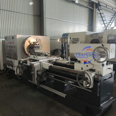 Hochpräzision Doppel-Chuck-Lange-Rohr-QK1319 Großbohrung CNC-Rohr-Drehmaschine