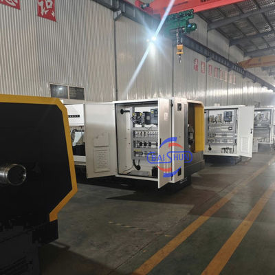 Hochsteifigkeit Automatische Ölland Schwerlast CNC-Rohr-Drehmaschine für Schraubenherstellung